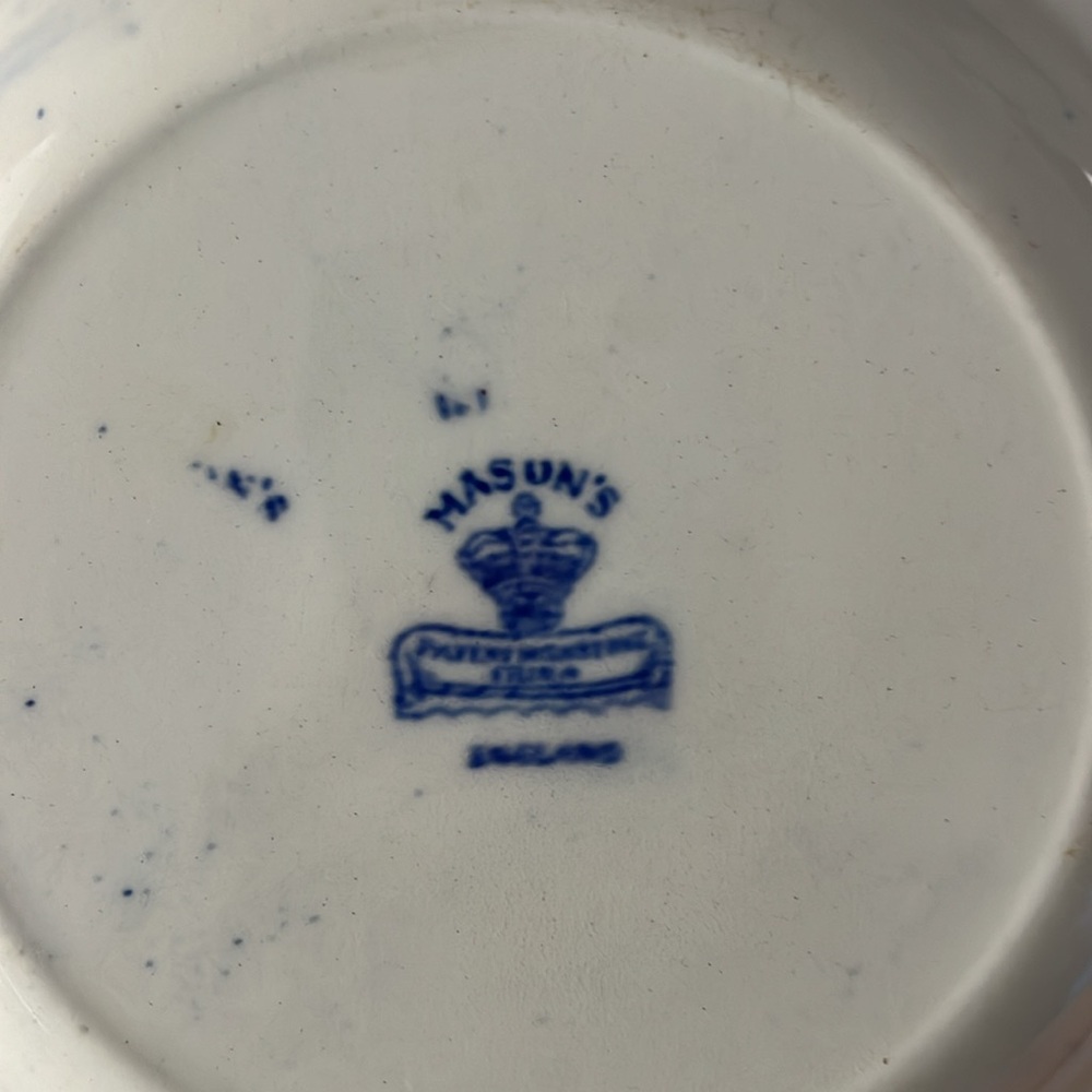 •ANTIQUE MASON’S ENGLAND FLOW BLUE• - Picture 4 of 13
